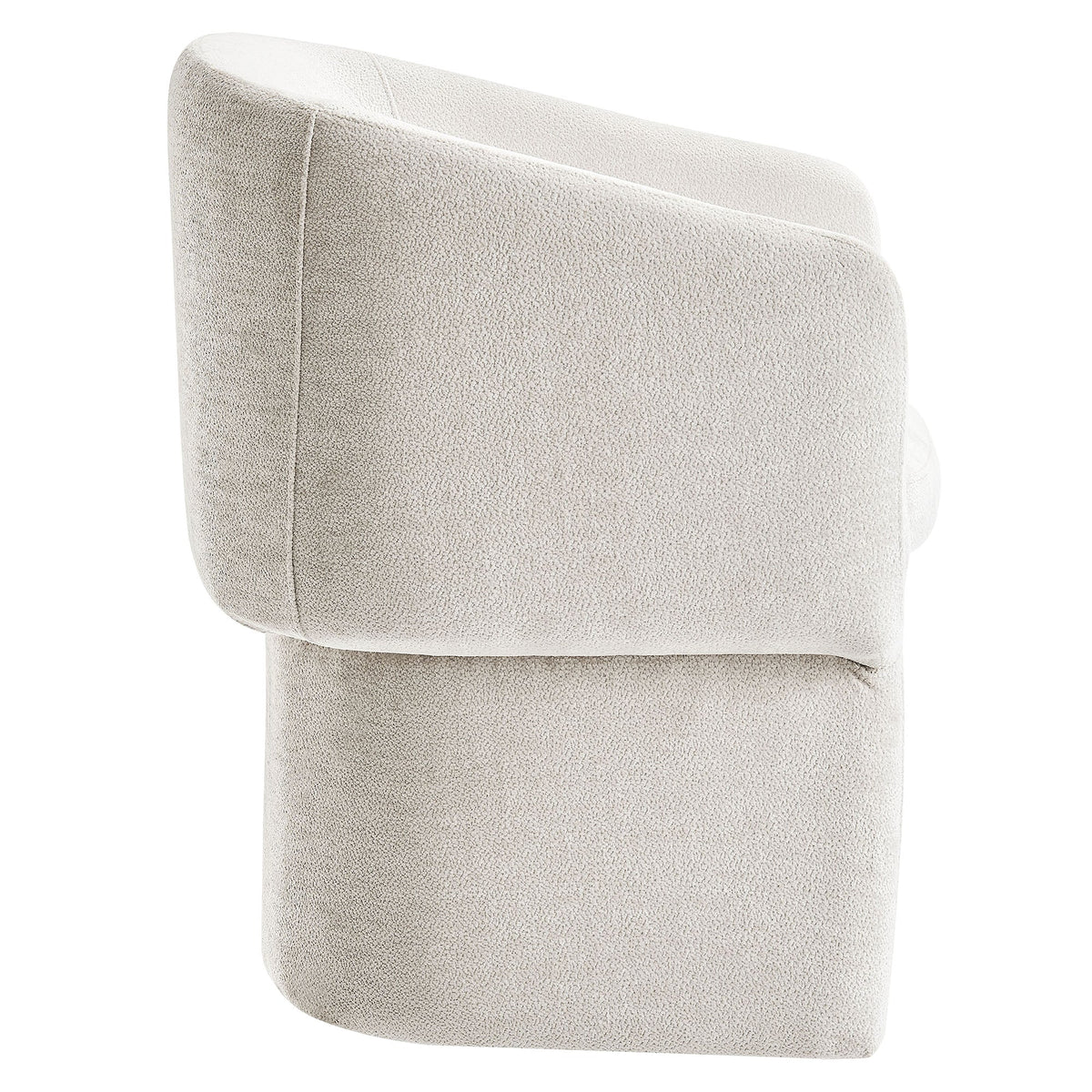 Verity Barrel Back Chenille Dining Armchair