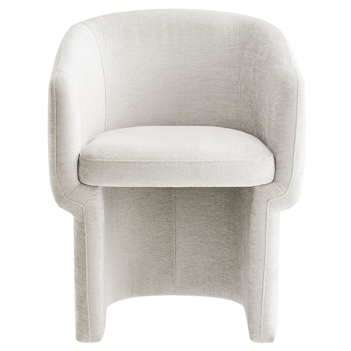 Verity Barrel Back Chenille Dining Armchair