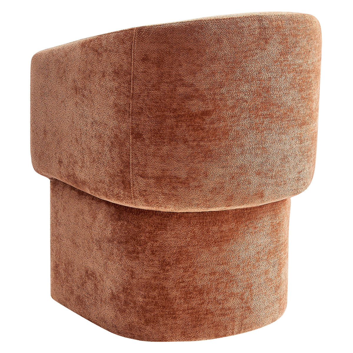 Verity Barrel Back Chenille Dining Armchair