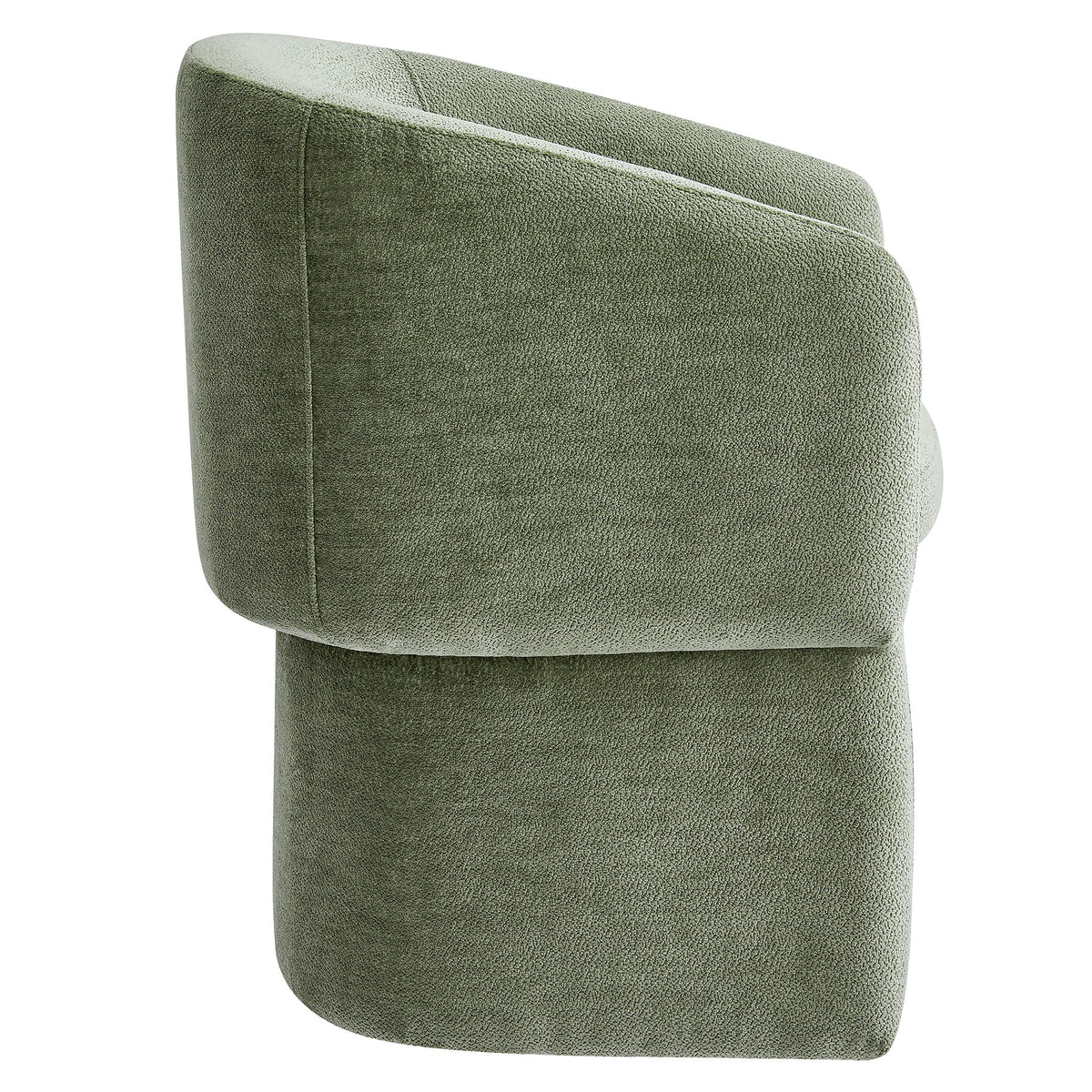 Verity Barrel Back Chenille Dining Armchair