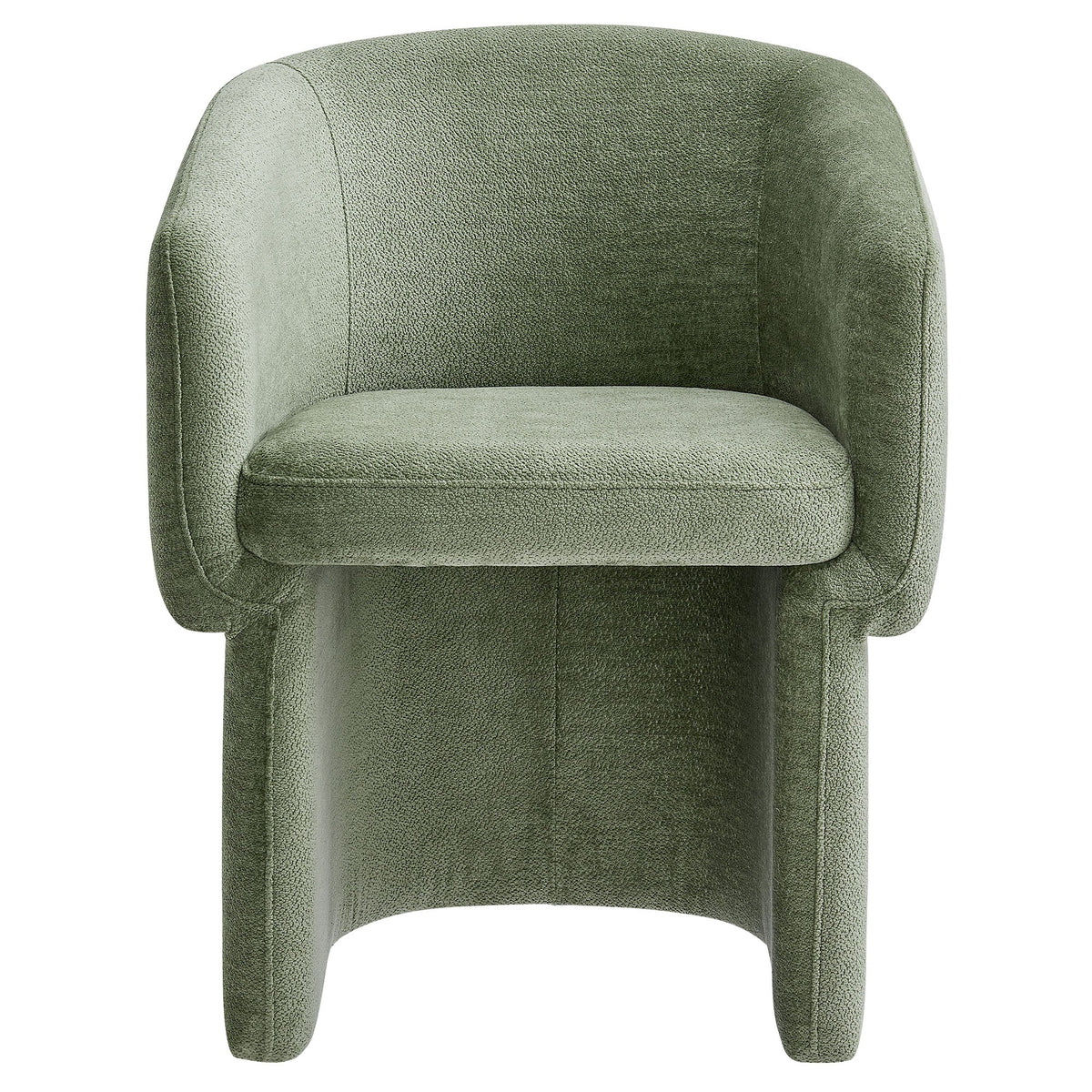 Verity Barrel Back Chenille Dining Armchair