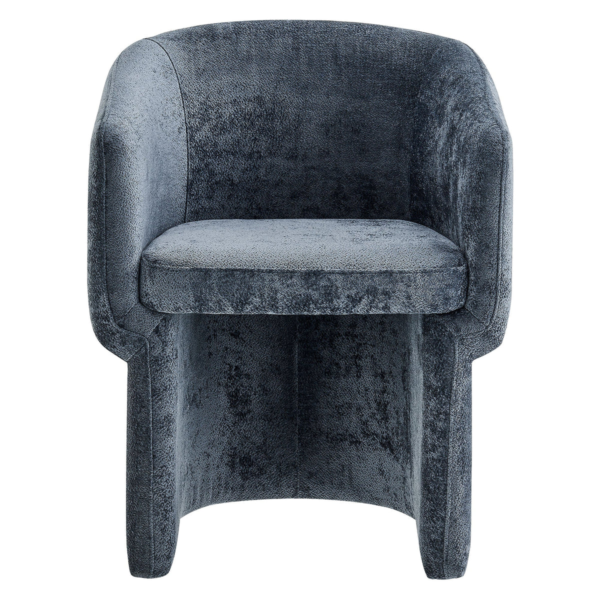 Verity Barrel Back Chenille Dining Armchair