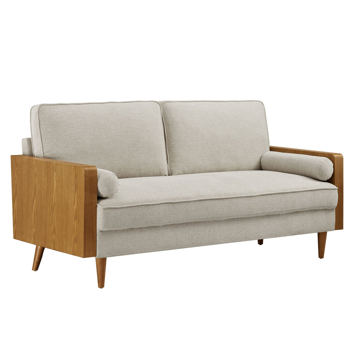 Kellan Heathered Fabric Upholstered Sofa - view 1