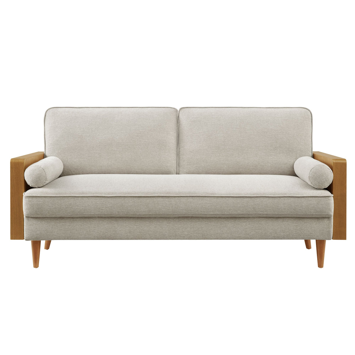 Kellan Heathered Fabric Upholstered Sofa - view 7