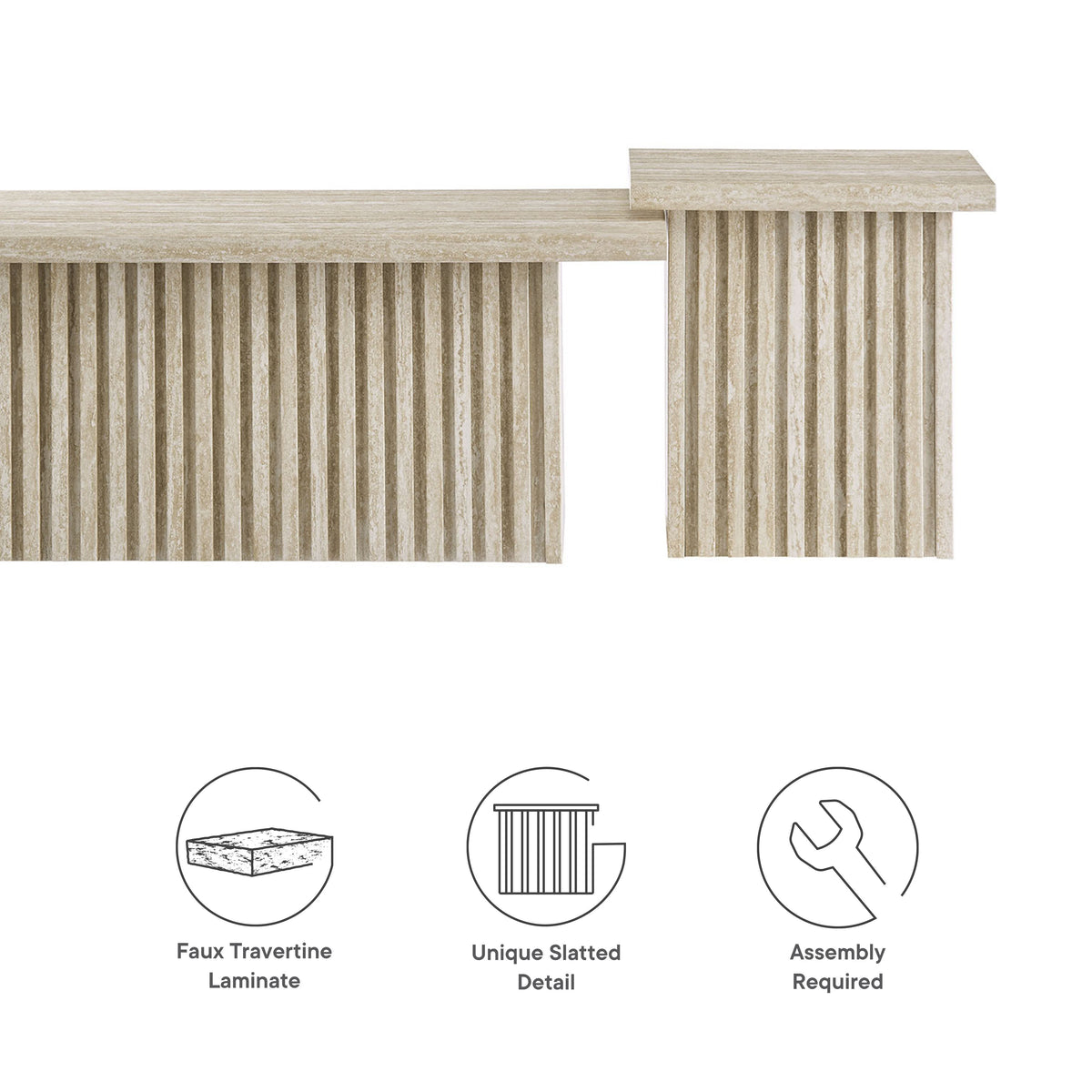 Render Nesting Coffee Tables Set of 2