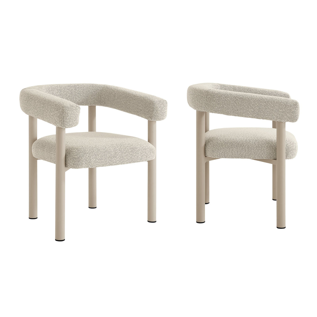 Nautica Outdoor Patio Aluminum Dining Armchairs Set of 2