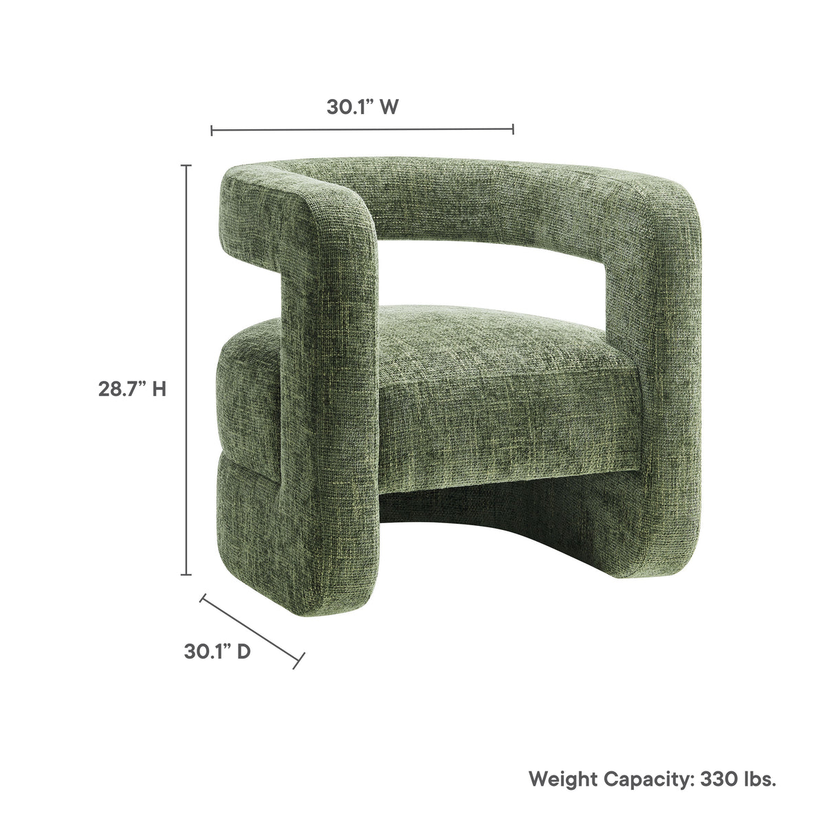 Jaylin Upholstered Chenille Accent Chair - view 26