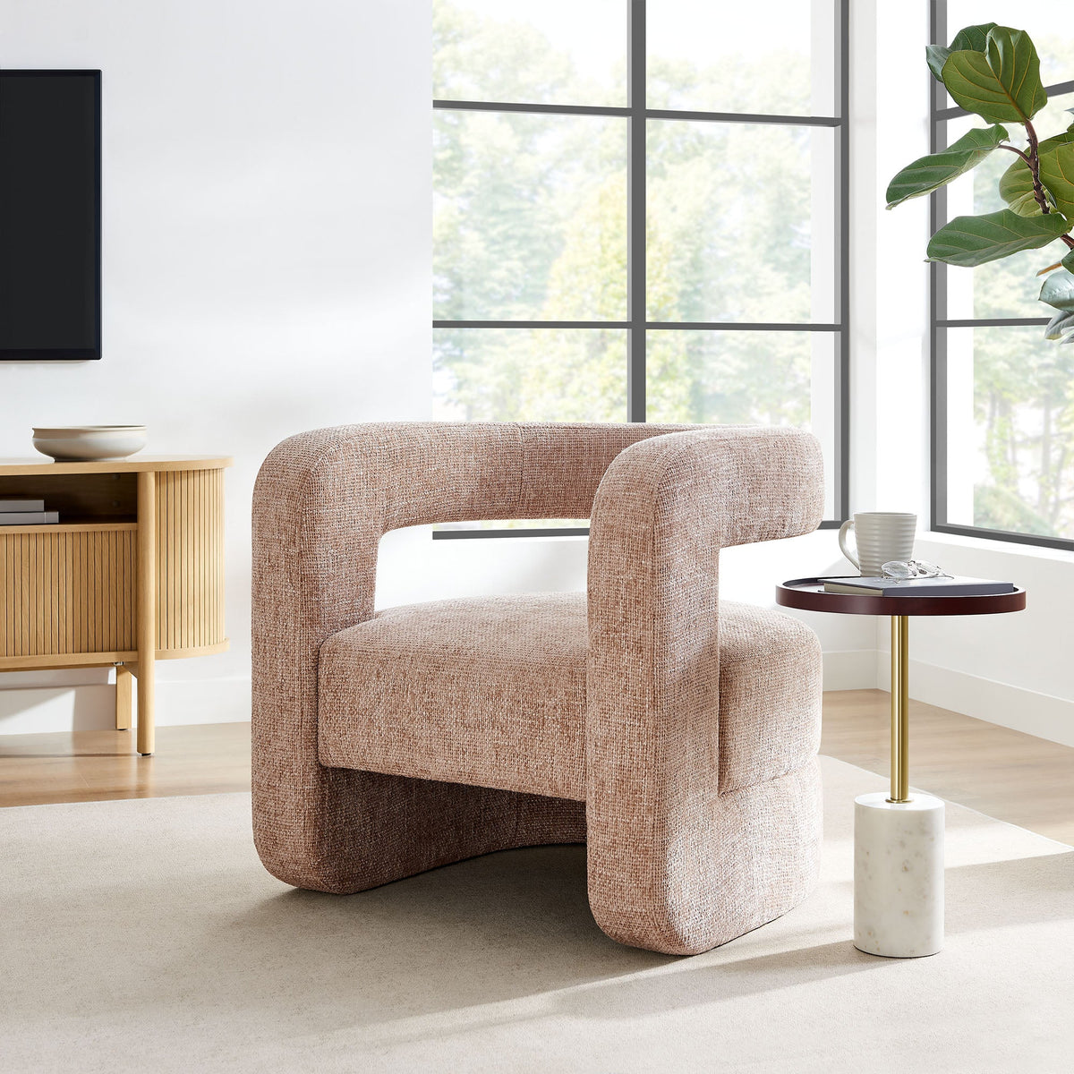 Jaylin Upholstered Chenille Accent Chair - view 21