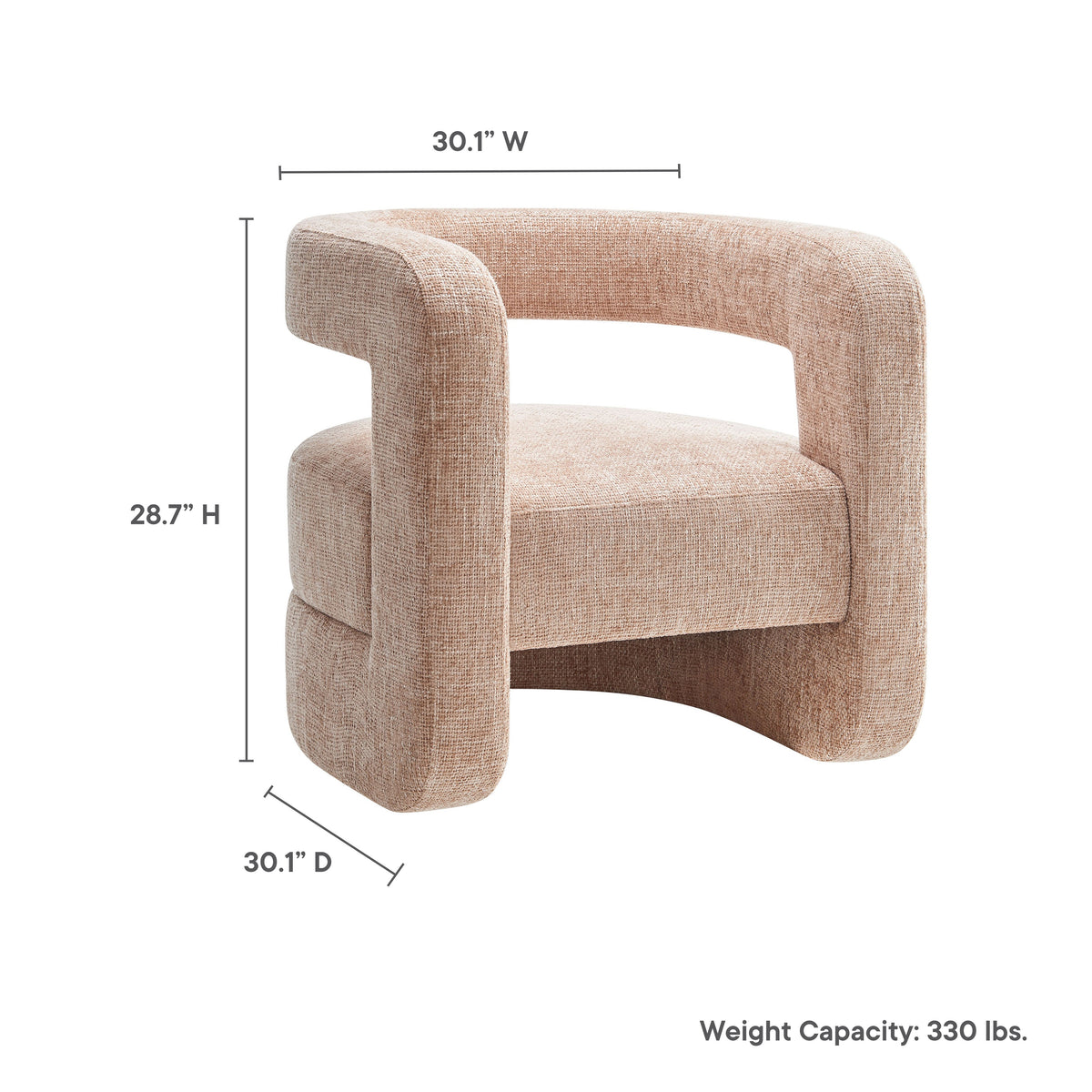 Jaylin Upholstered Chenille Accent Chair - view 27