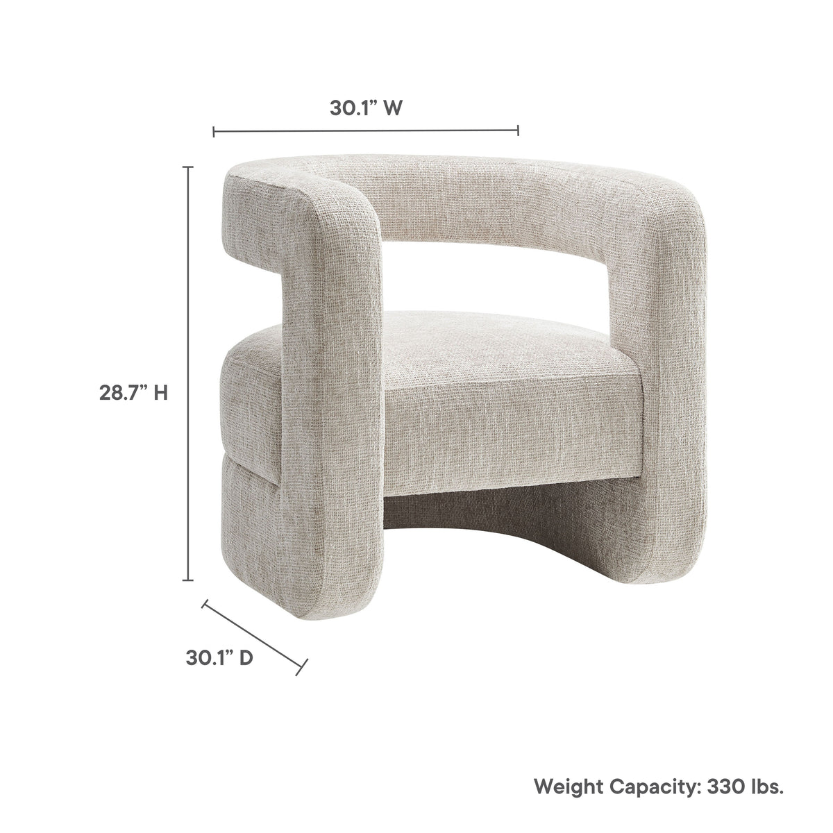 Jaylin Upholstered Chenille Accent Chair - view 25