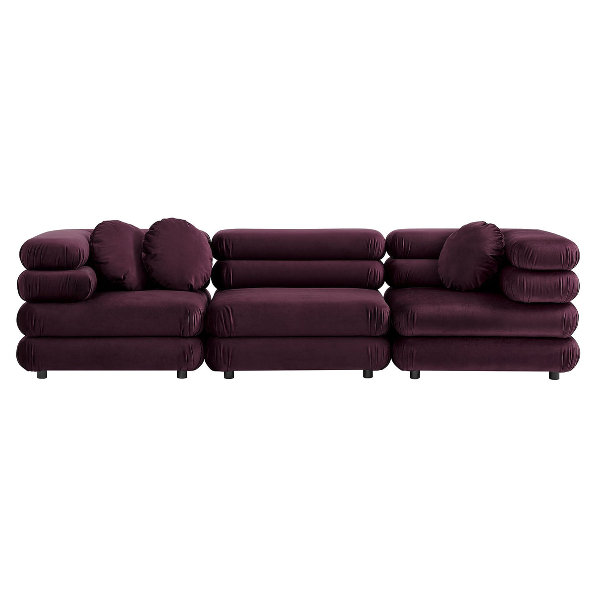 Jubilee 3-Piece Modular Performance Velvet Sectional Sofa