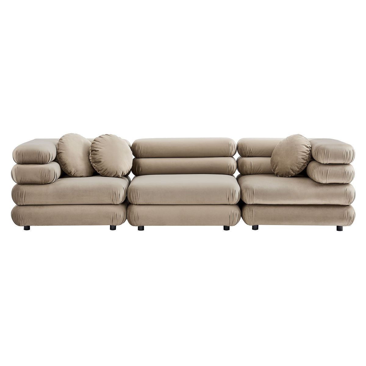 Jubilee 3-Piece Modular Performance Velvet Sectional Sofa