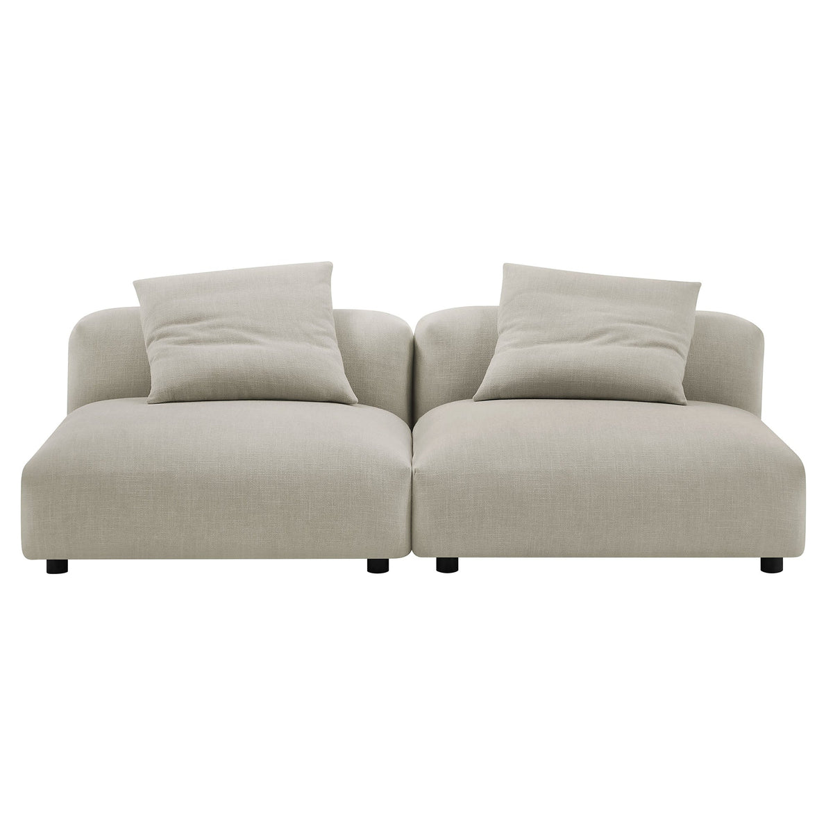 Solace 2-Piece Modular Upholstered Fabric Sofa - view 5