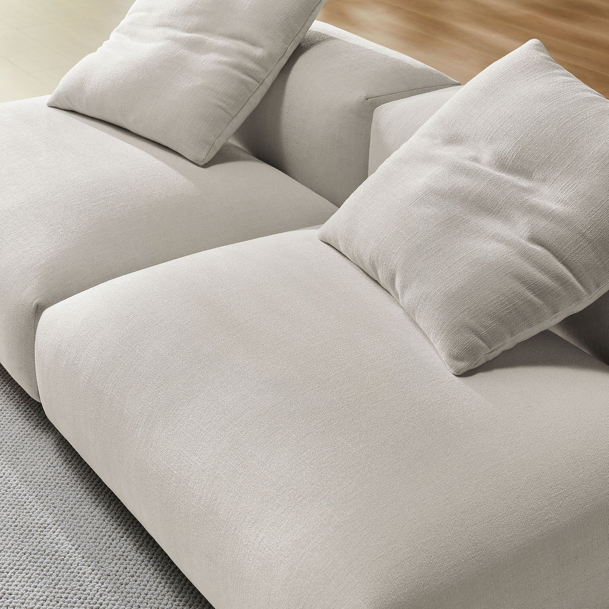 Solace 2-Piece Modular Upholstered Fabric Sofa - view 9