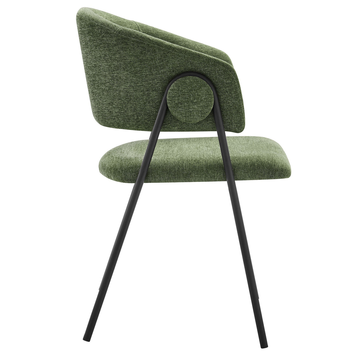 Nella Upholstered Heathered Chenille Dining Chairs Set of 2
