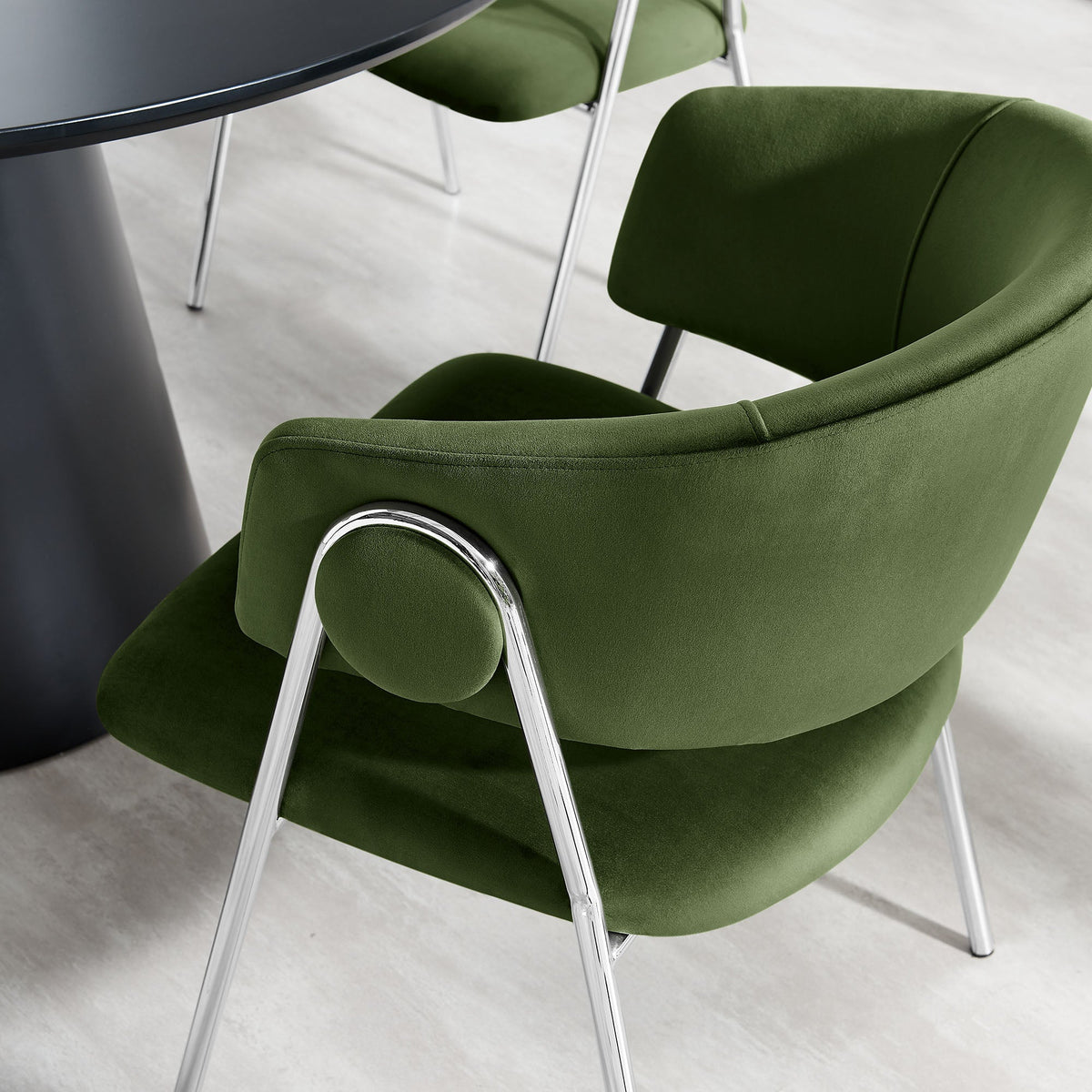 Nella Upholstered Performance Velvet Dining Chair Set of 2