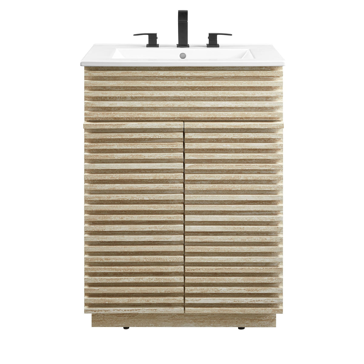 Render 18" and 24" Bathroom Vanities with White Basin Included