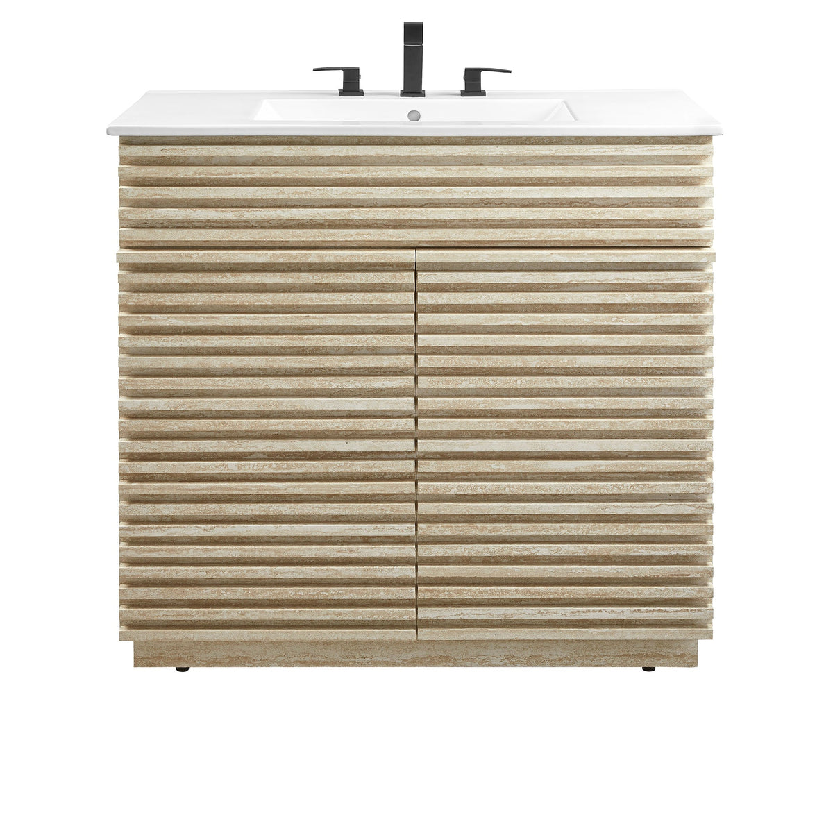 Render 30" and 36" Bathroom Vanities with White Basin Included