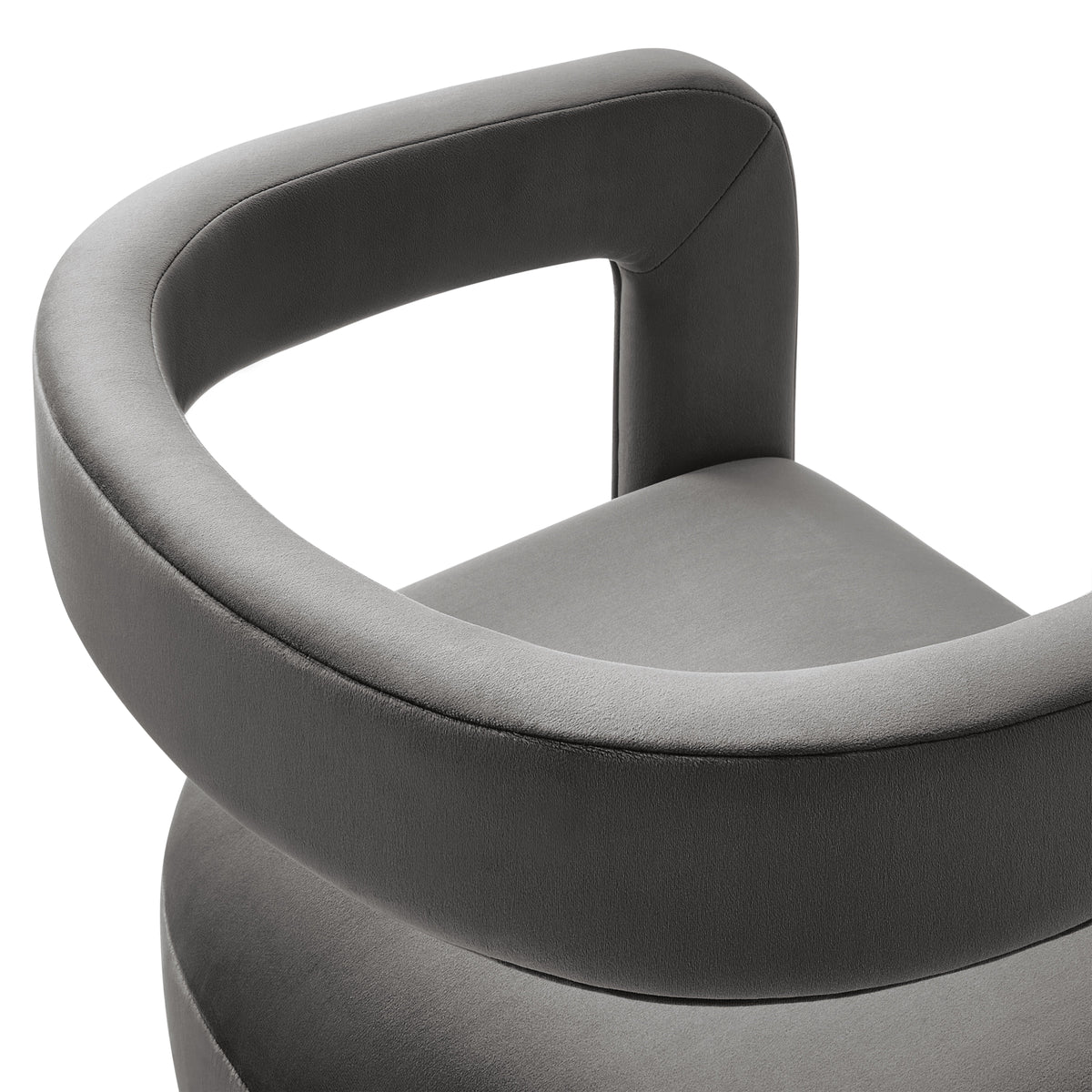 Winslow  Barrel Performance Velvet Dining Chair