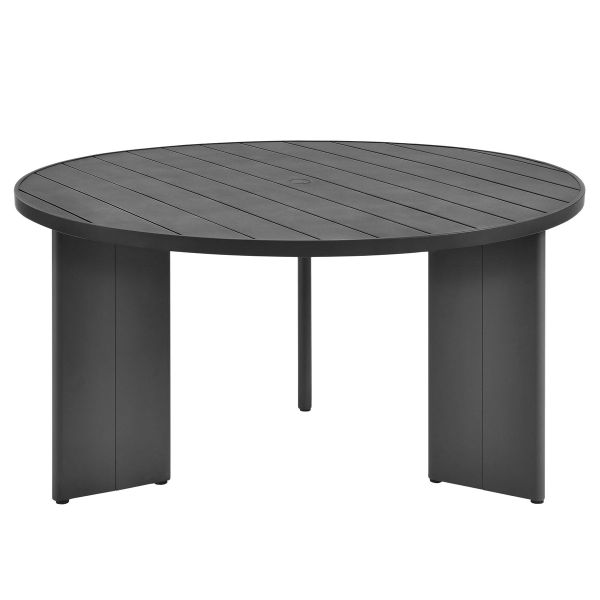 Tahoe Round Outdoor Patio Aluminum Dining Table - view 1