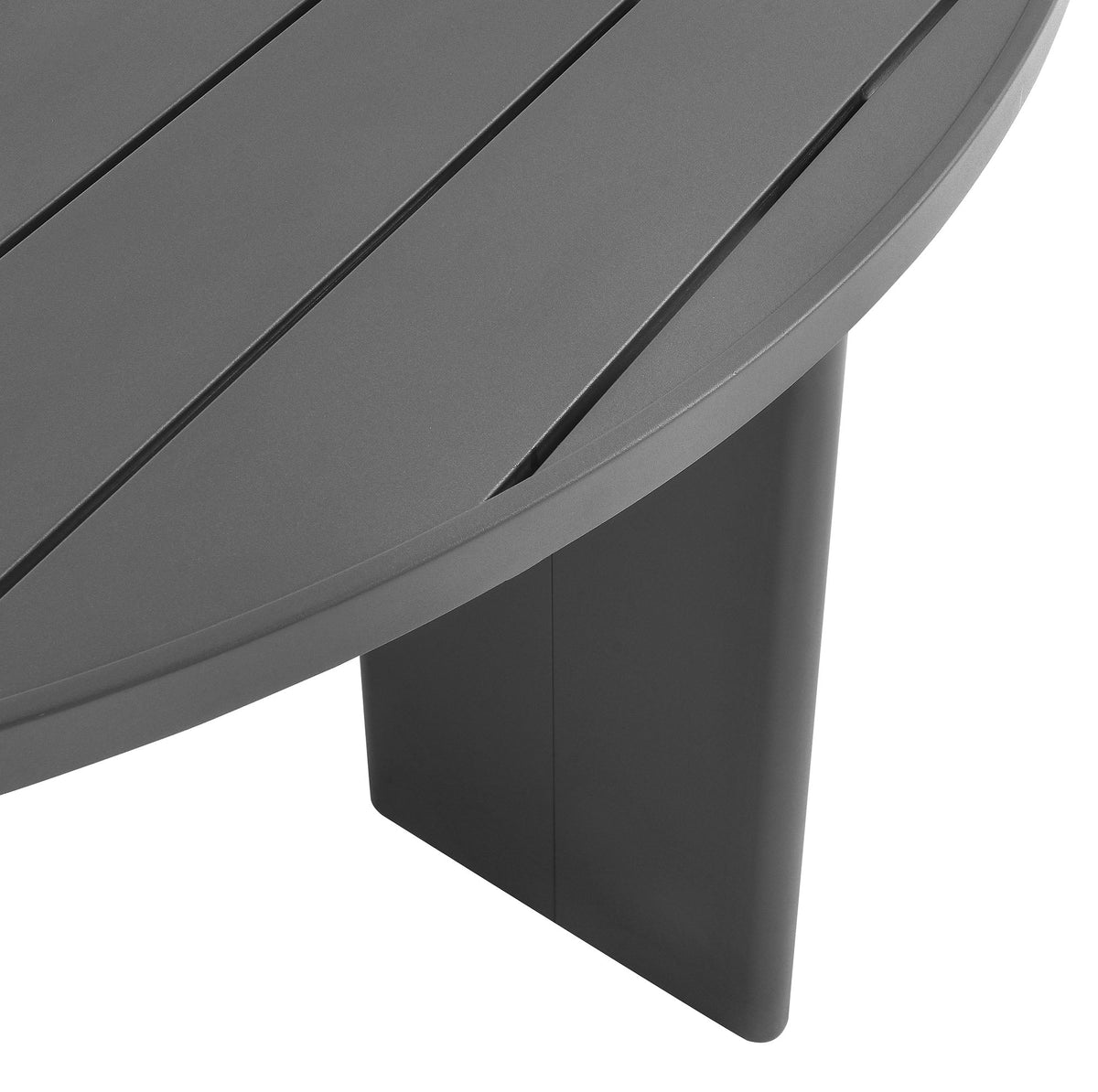 Tahoe Round Outdoor Patio Aluminum Dining Table - view 4