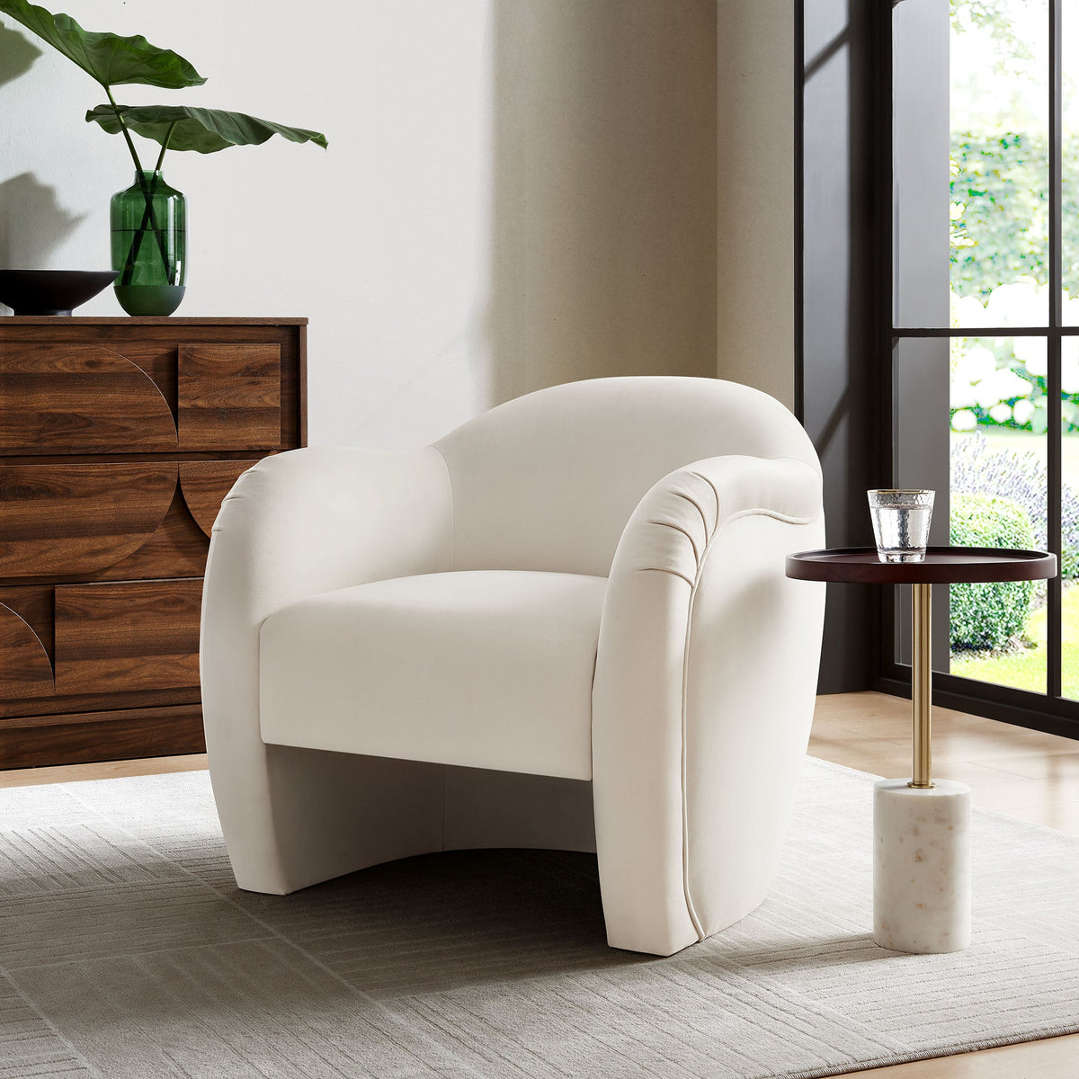 Compose Performance Velvet Accent Chair