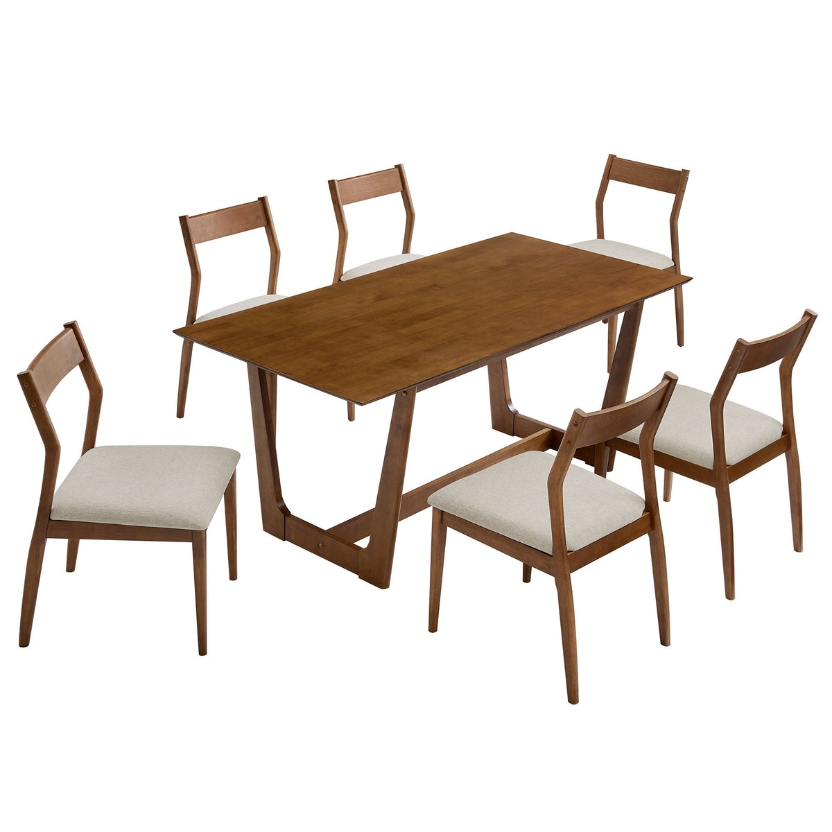 Solara 7-Piece Wood Dining Set