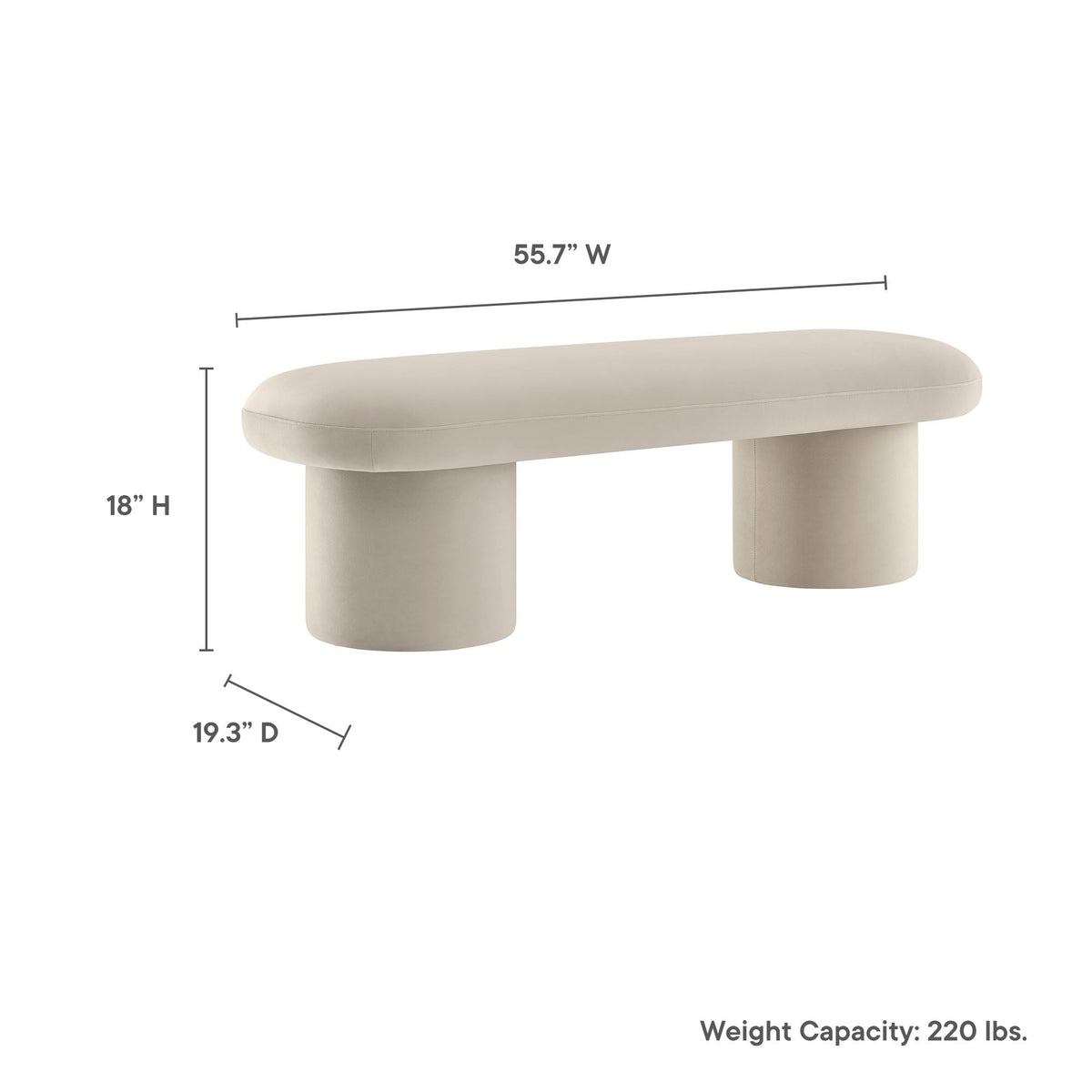 Orla Performance Velvet Bench