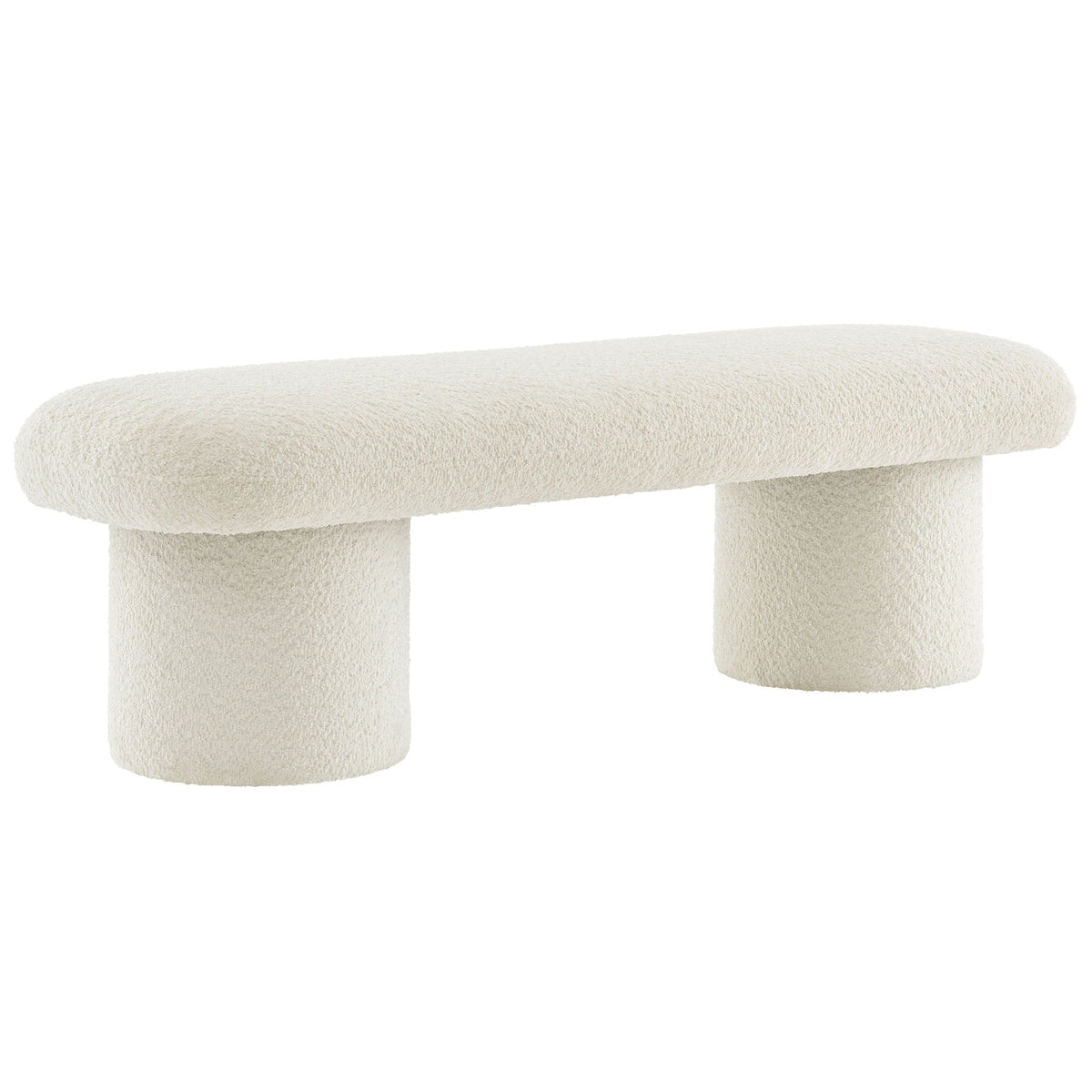 Orla Chenille Upholstered Bench - view 1
