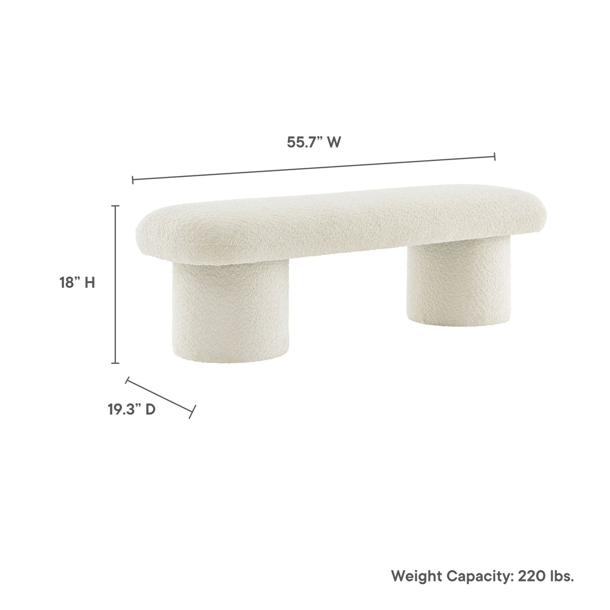 Orla Chenille Upholstered Bench - view 19