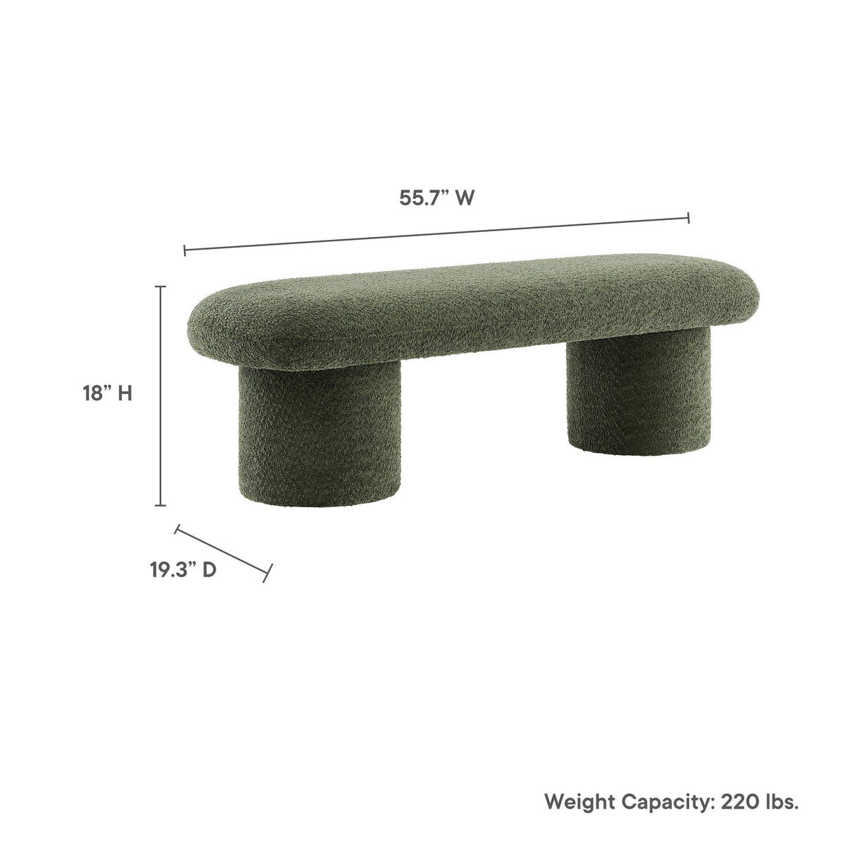 Orla Chenille Upholstered Bench - view 20