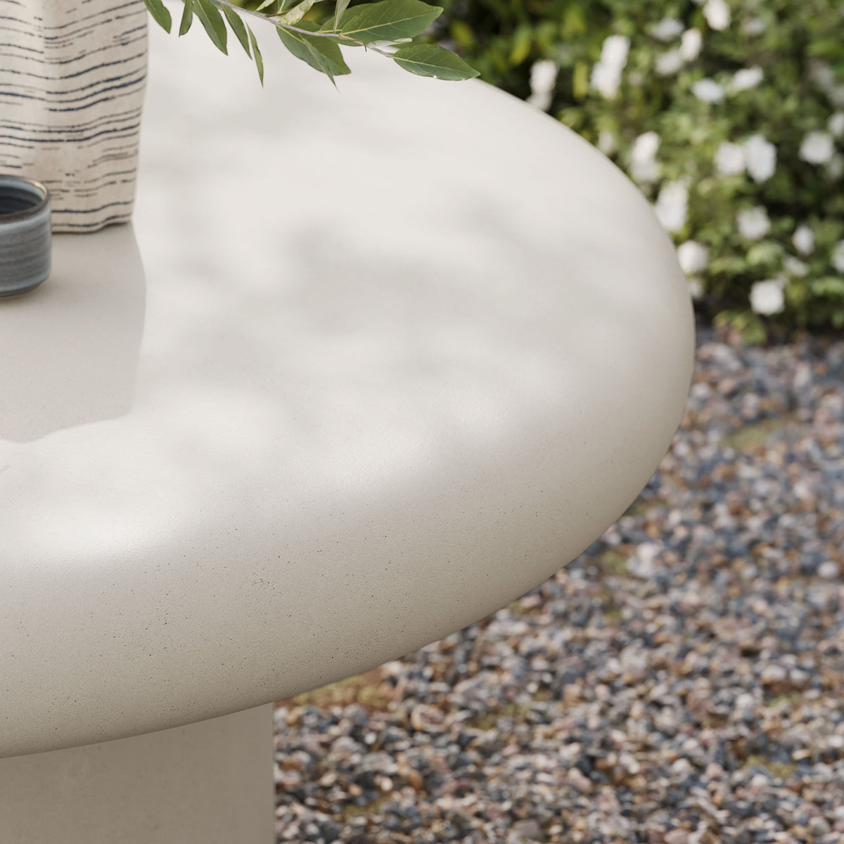 Argos Indoor - Outdoor Patio Concrete Round Coffee Table