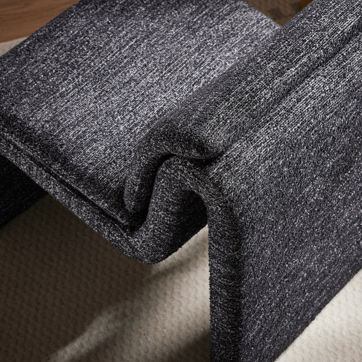 Lume Boucle Upholstered Armless Accent Chair