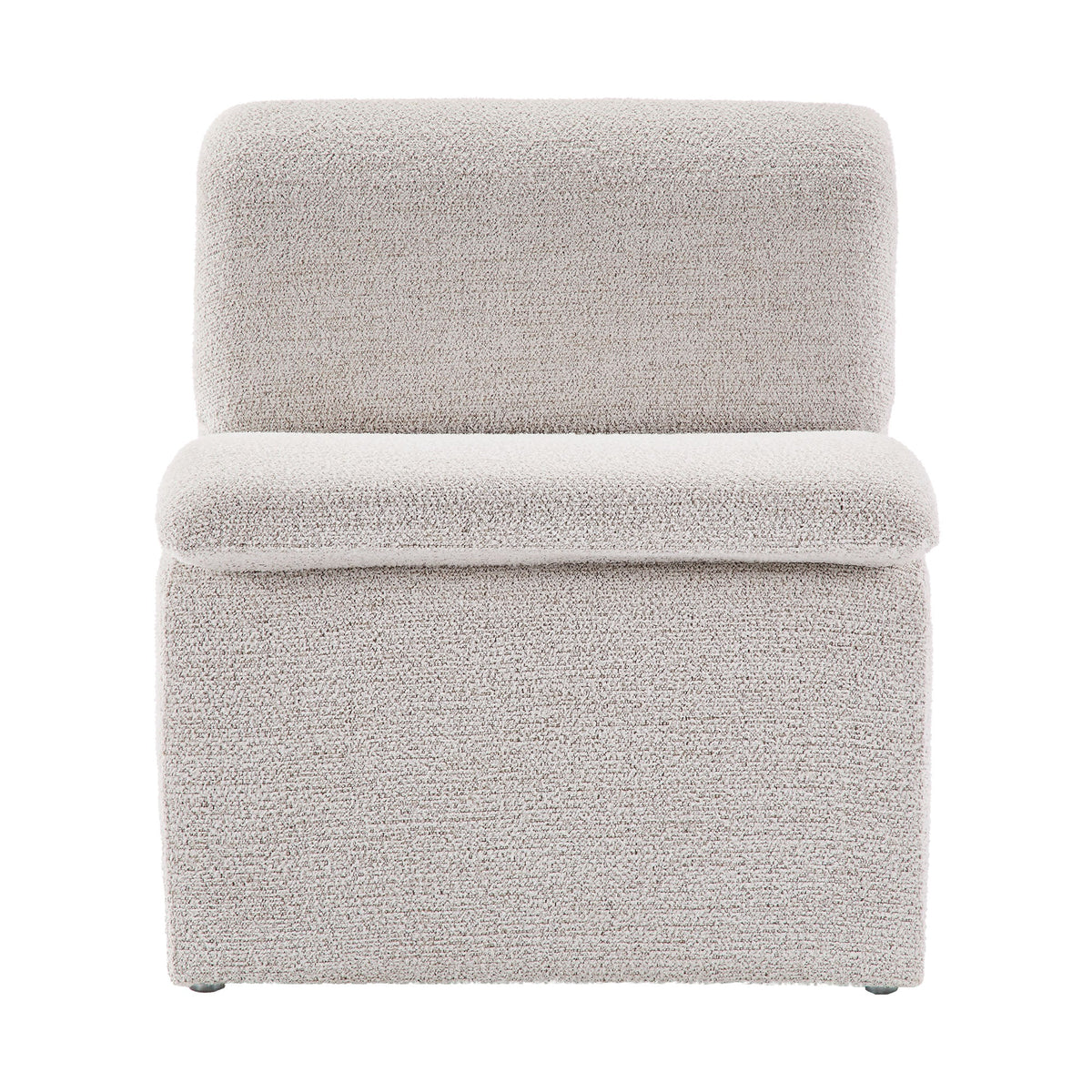 Lume Boucle Upholstered Armless Accent Chair