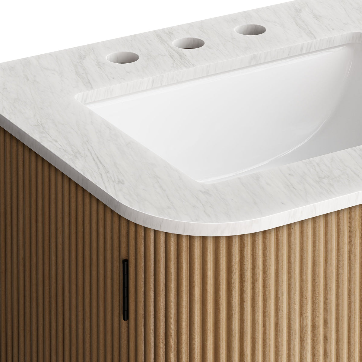 Zia Wall-Mount Bathroom Vanity with Marble Sink - view 37