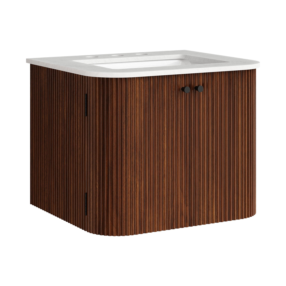 Zia Wall-Mount Bathroom Vanity with Marble Sink - view 4
