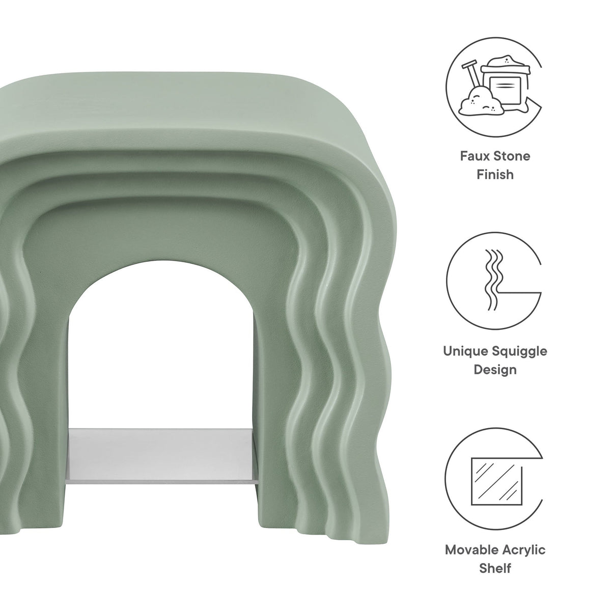 Jorin Squiggle Side Table - view 14