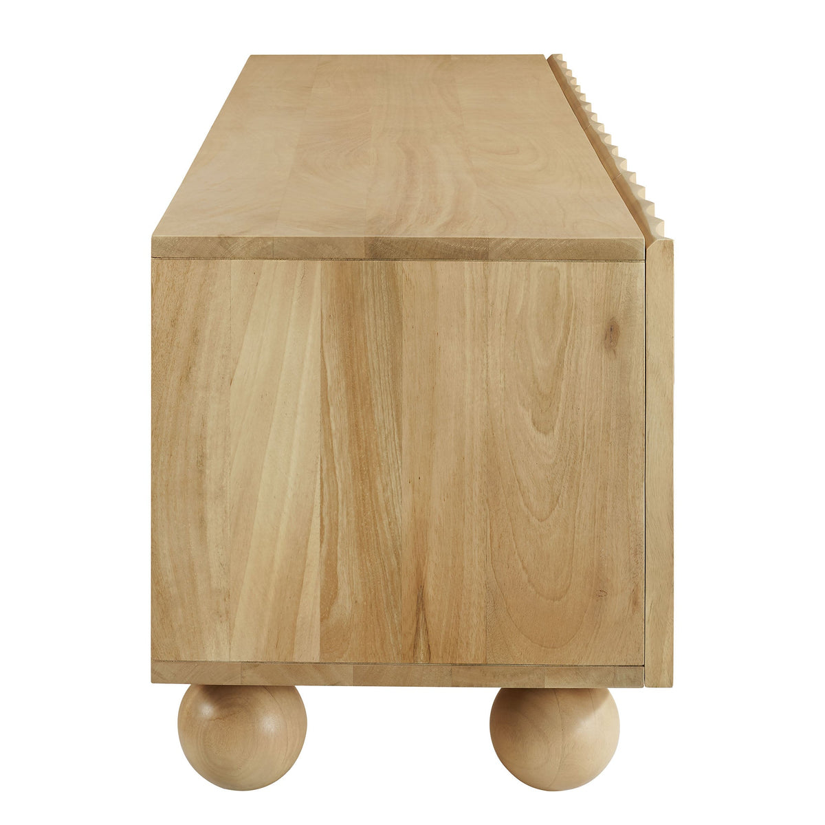 Sorren Scalloped 71" Wood TV Stand - view 4