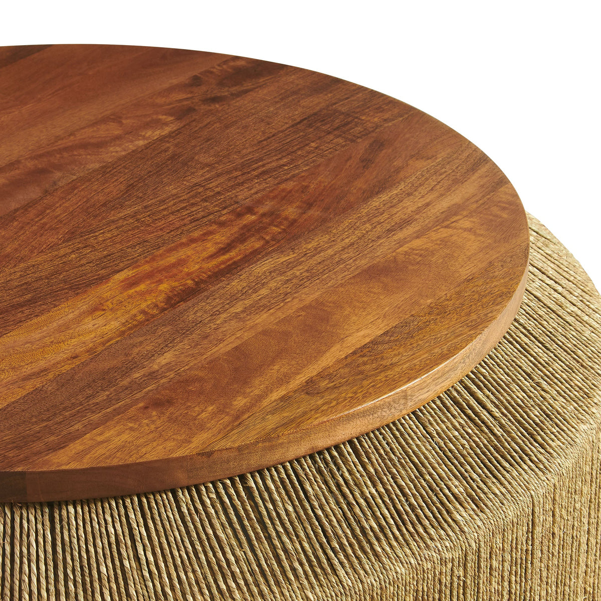Maris Seagrass and Wood Coffee Table - view 3