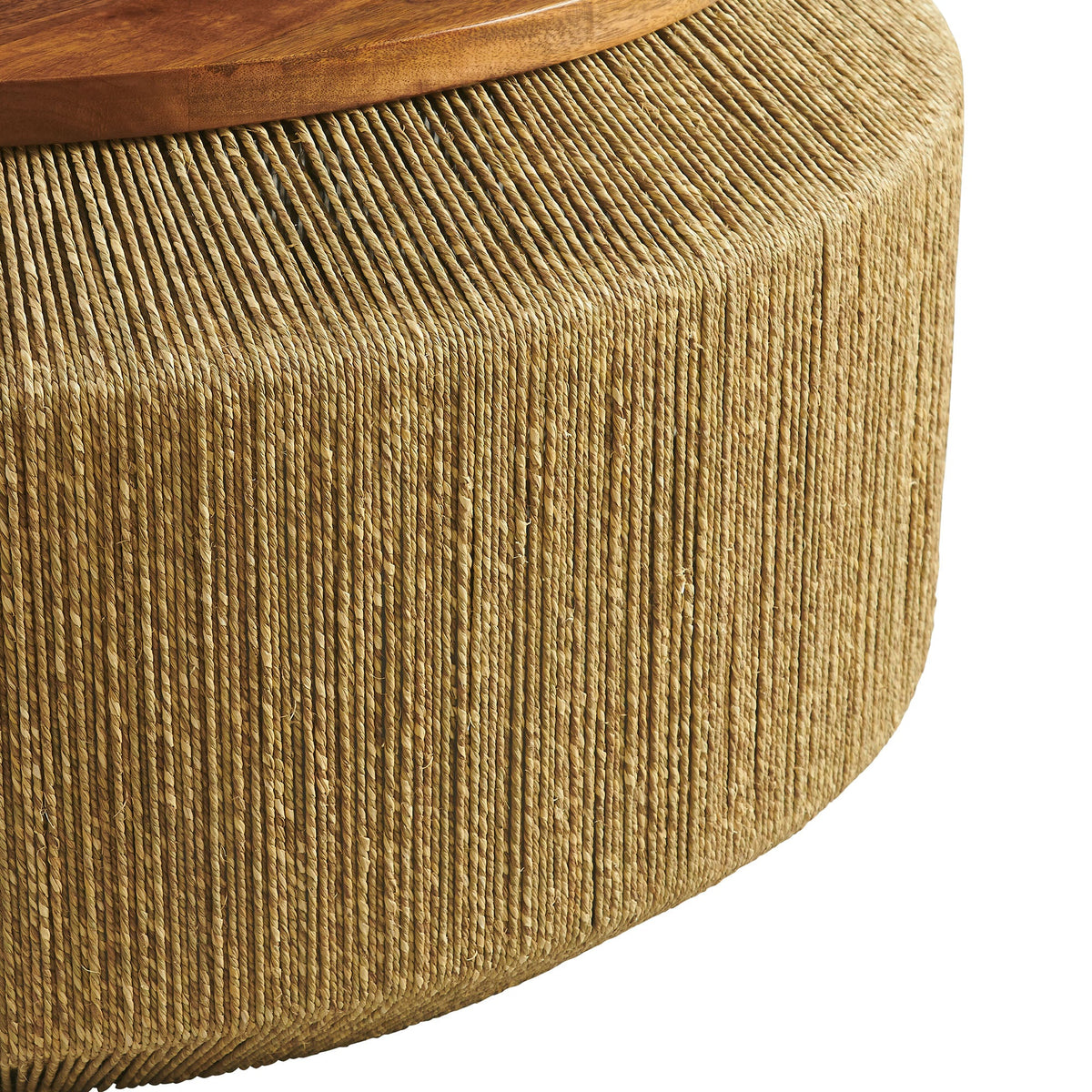 Maris Seagrass and Wood Coffee Table - view 4