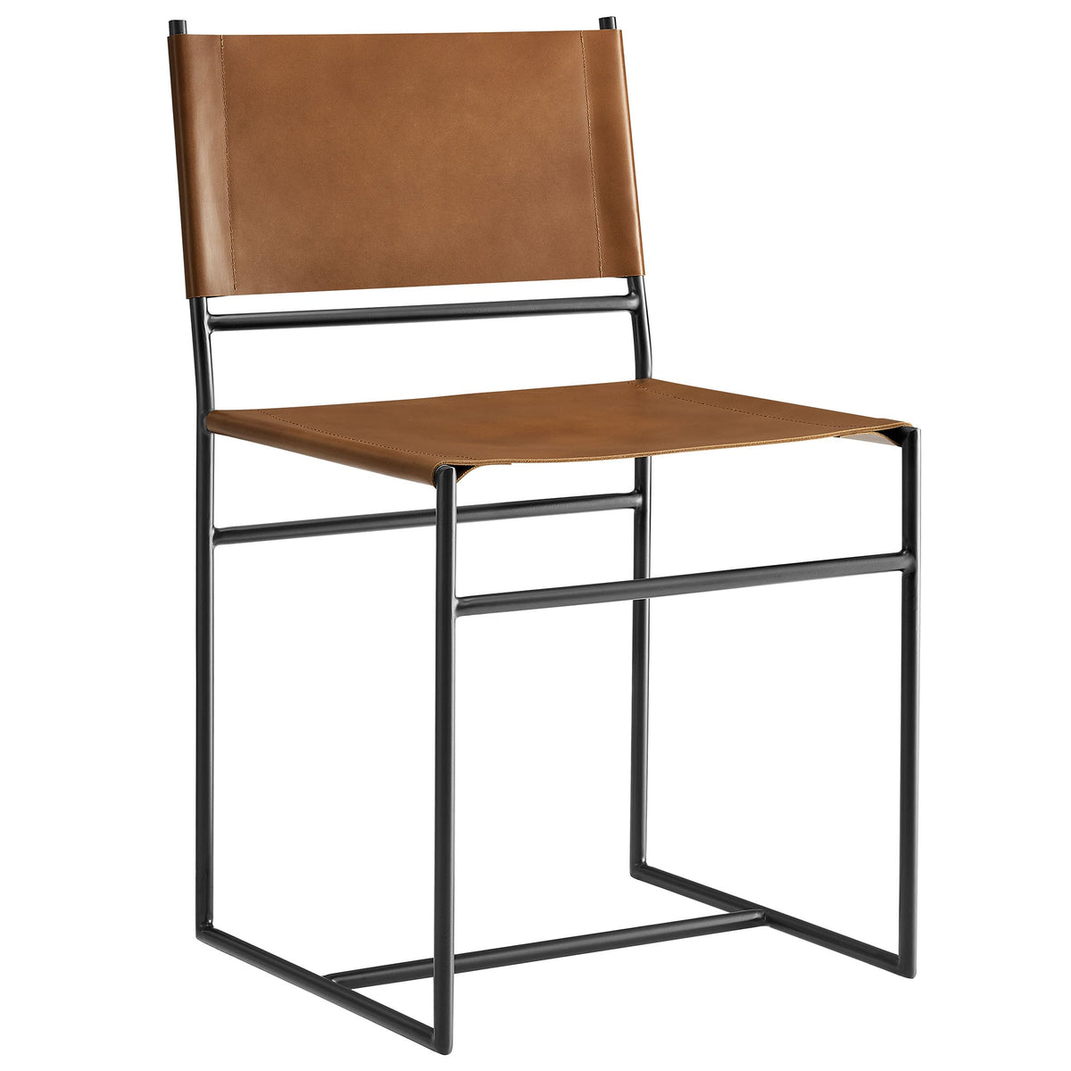 Thatcher Leather and Metal Dining Chair