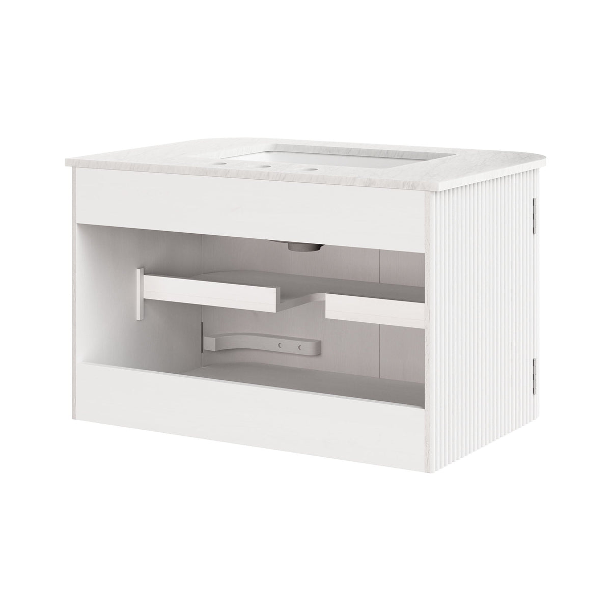 Zia Wall-Mount Bathroom Vanity with Marble Sink - view 17