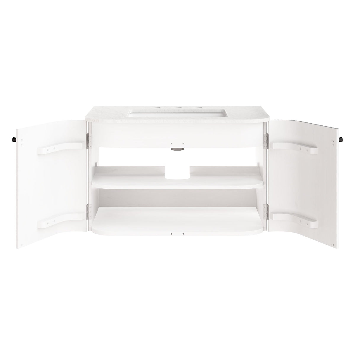 Zia Wall-Mount Bathroom Vanity with Marble Sink - view 35