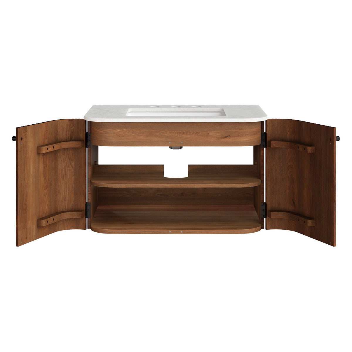 Zia Wall-Mount Bathroom Vanity with Marble Sink - view 36