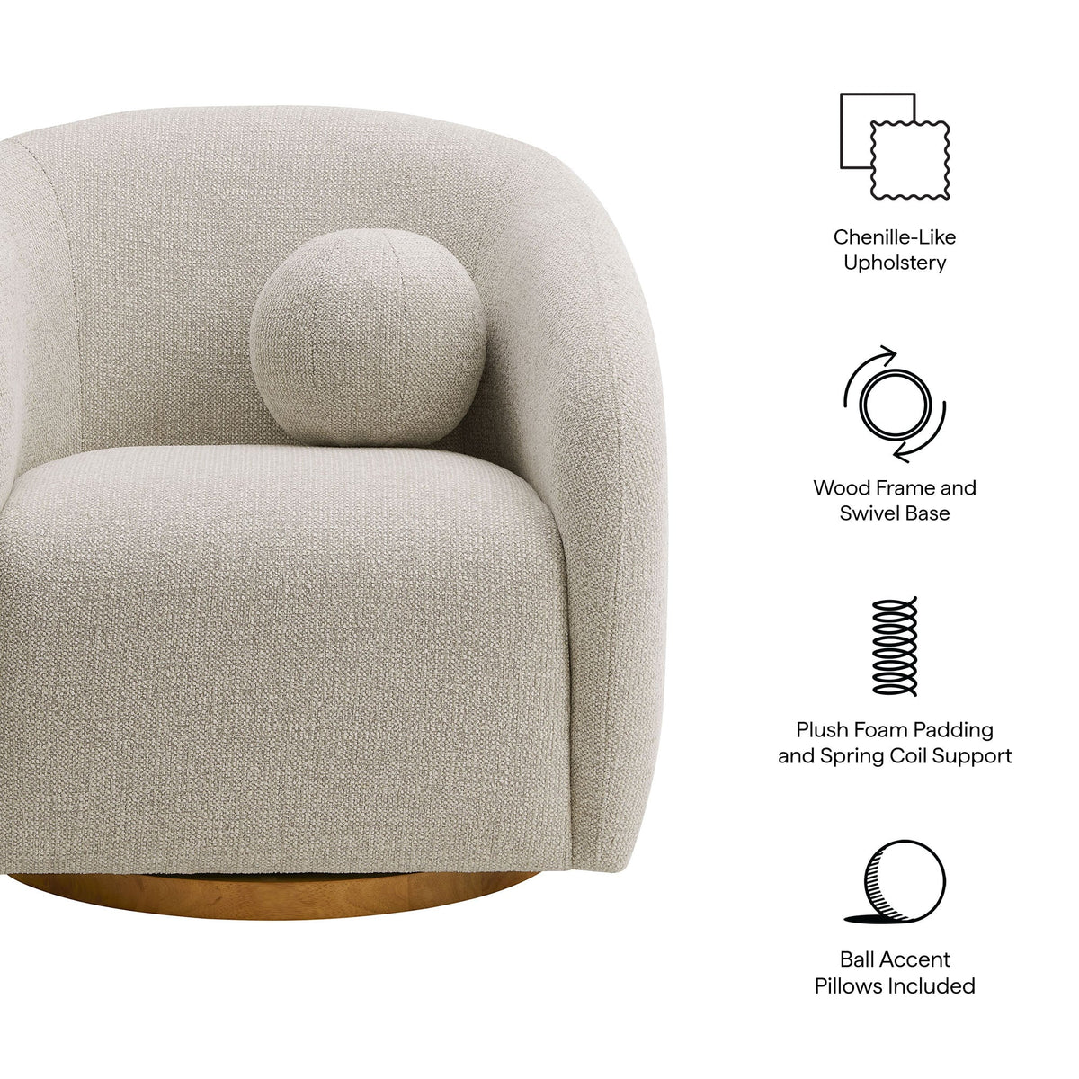 Holland Swivel Armchair
