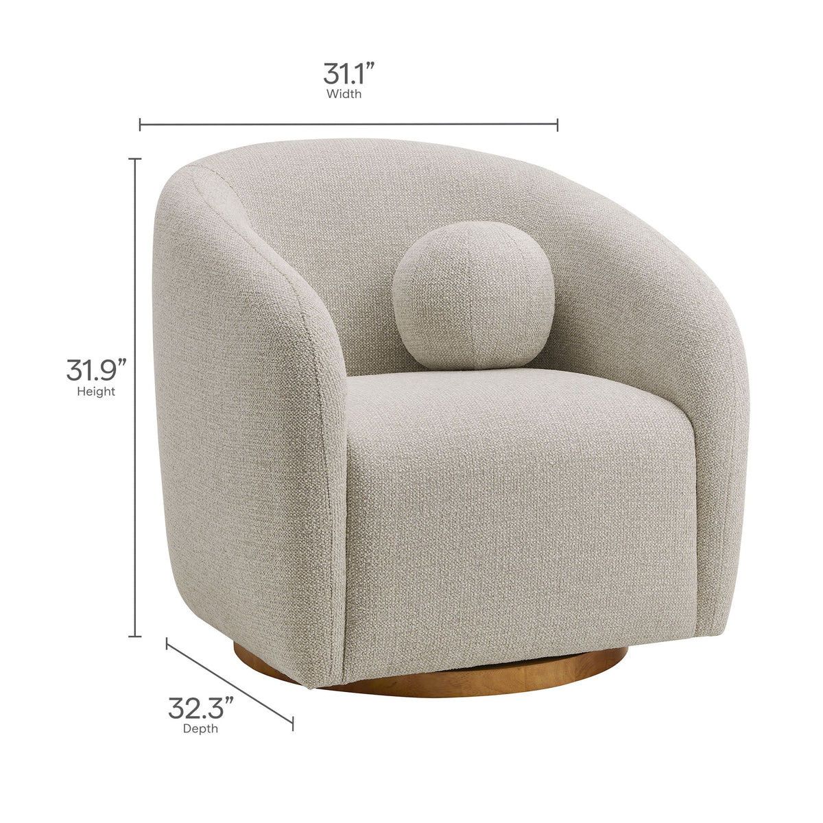 Holland Swivel Armchair