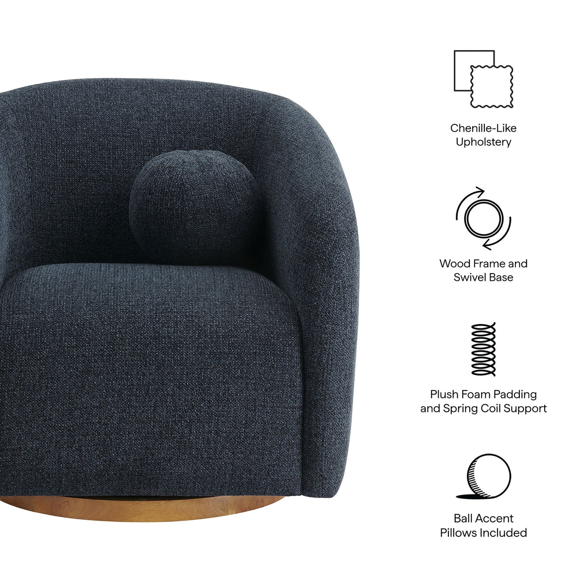 Holland Swivel Armchair