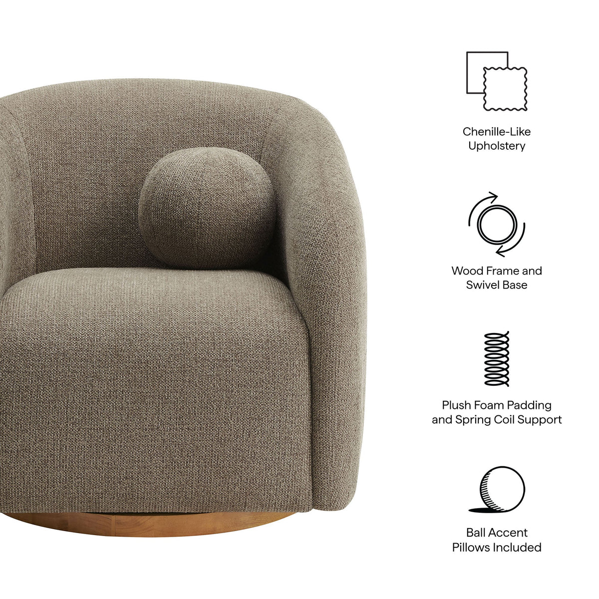 Holland Swivel Armchair