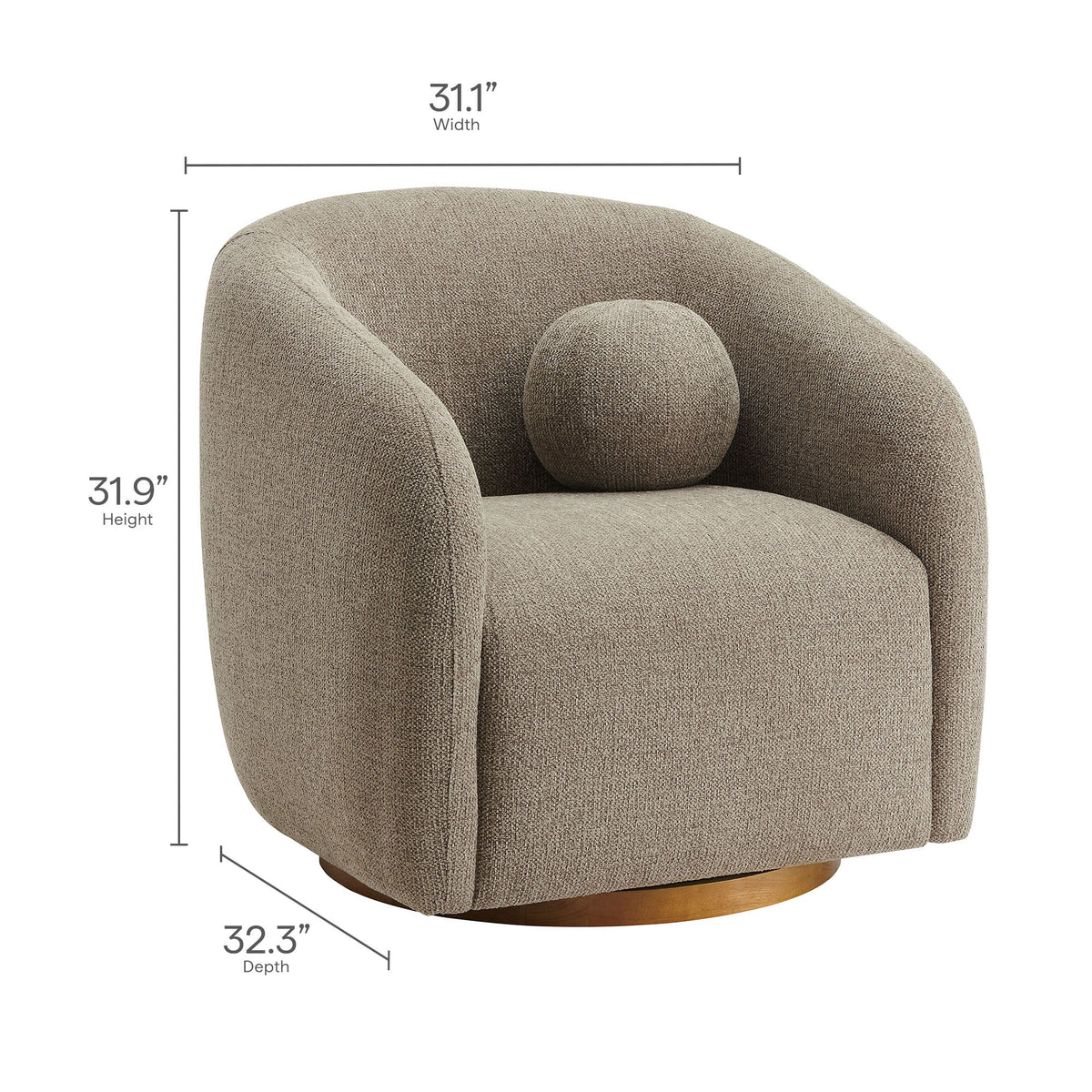 Holland Swivel Armchair