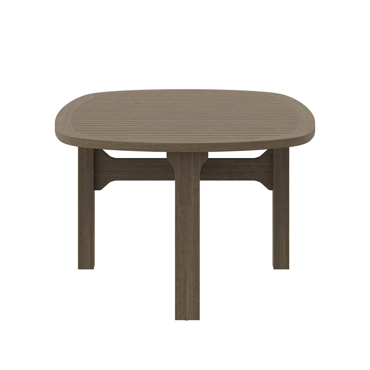 Saratoga Oval Outdoor Patio Teak Wood Coffee Table